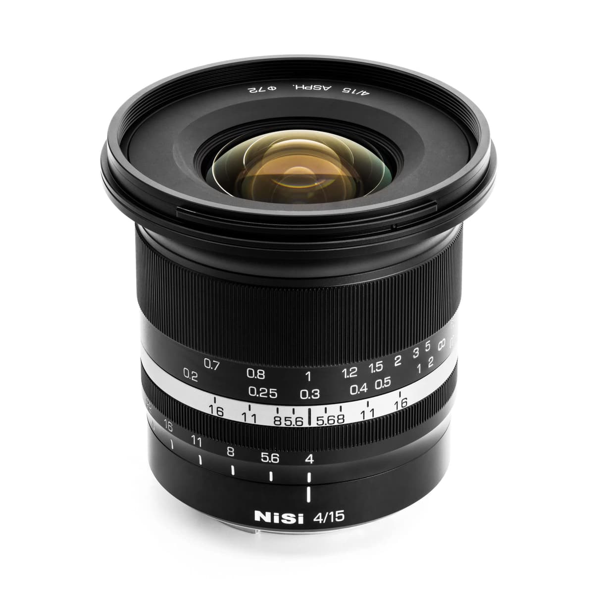 NiSi 15 mm f/4 Sunstar para montura X | Gran angular ultra gran formato completo ASPH (Negro) NISI-LENS-1540XF