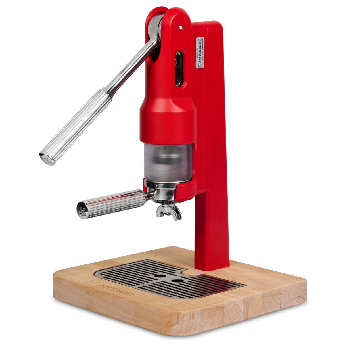 SUPERKOP Cafetera Manual Portátil para Espresso 18g, No Eléctrica, Roja 44721167859963
