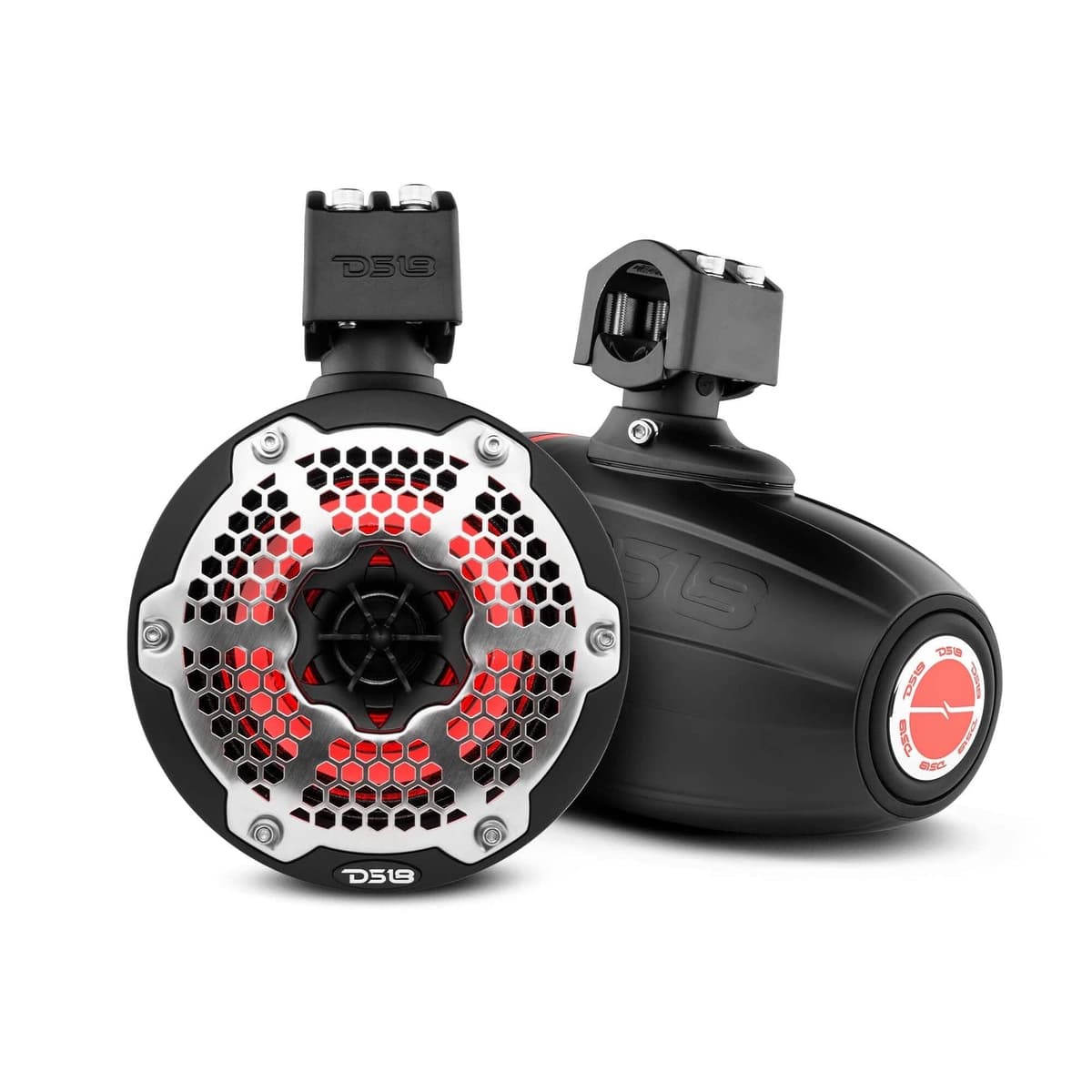 DS18 Hydro NXL-X6TPNEO 6.5" Wakeboard Tower Speakers Neodimio con Radiador Pasivo y RGB - Par CF-X6TPNEO