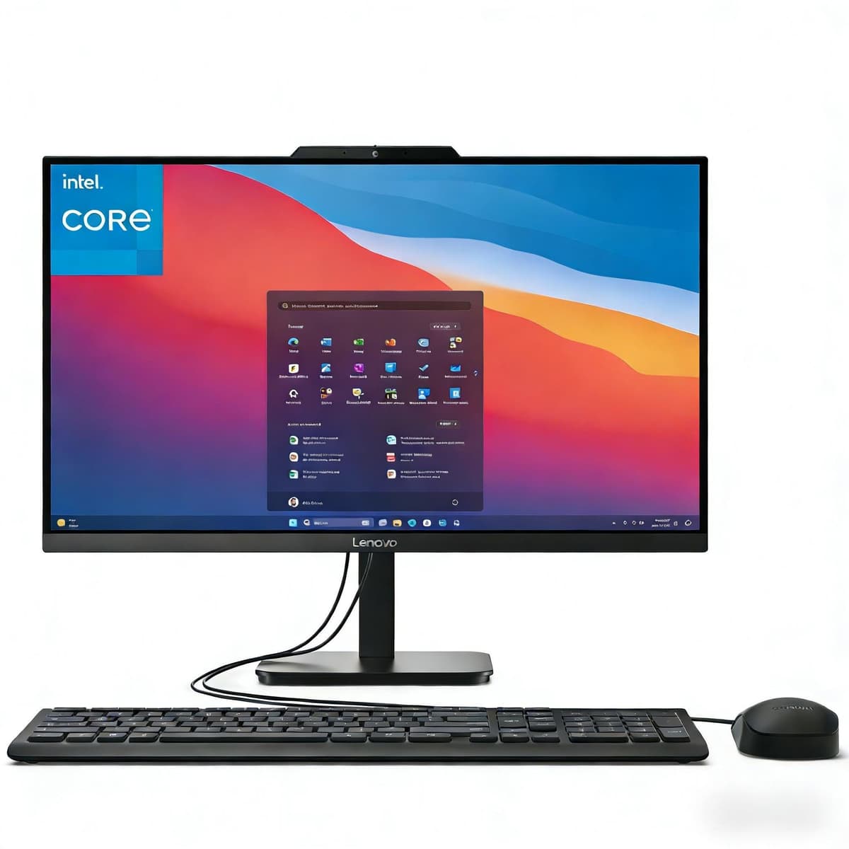 Lenovo All-in-One 24" FHD, 16GB DDR4, SSD PCIe 512GB, Procesador Intel 8 núcleos i3-N305 (rinde como i5-1140G7), AIO 23.8" para Home Office, Wi-Fi 6, Bluetooth 5.2, Carbón, Windows 11 Home V100 24