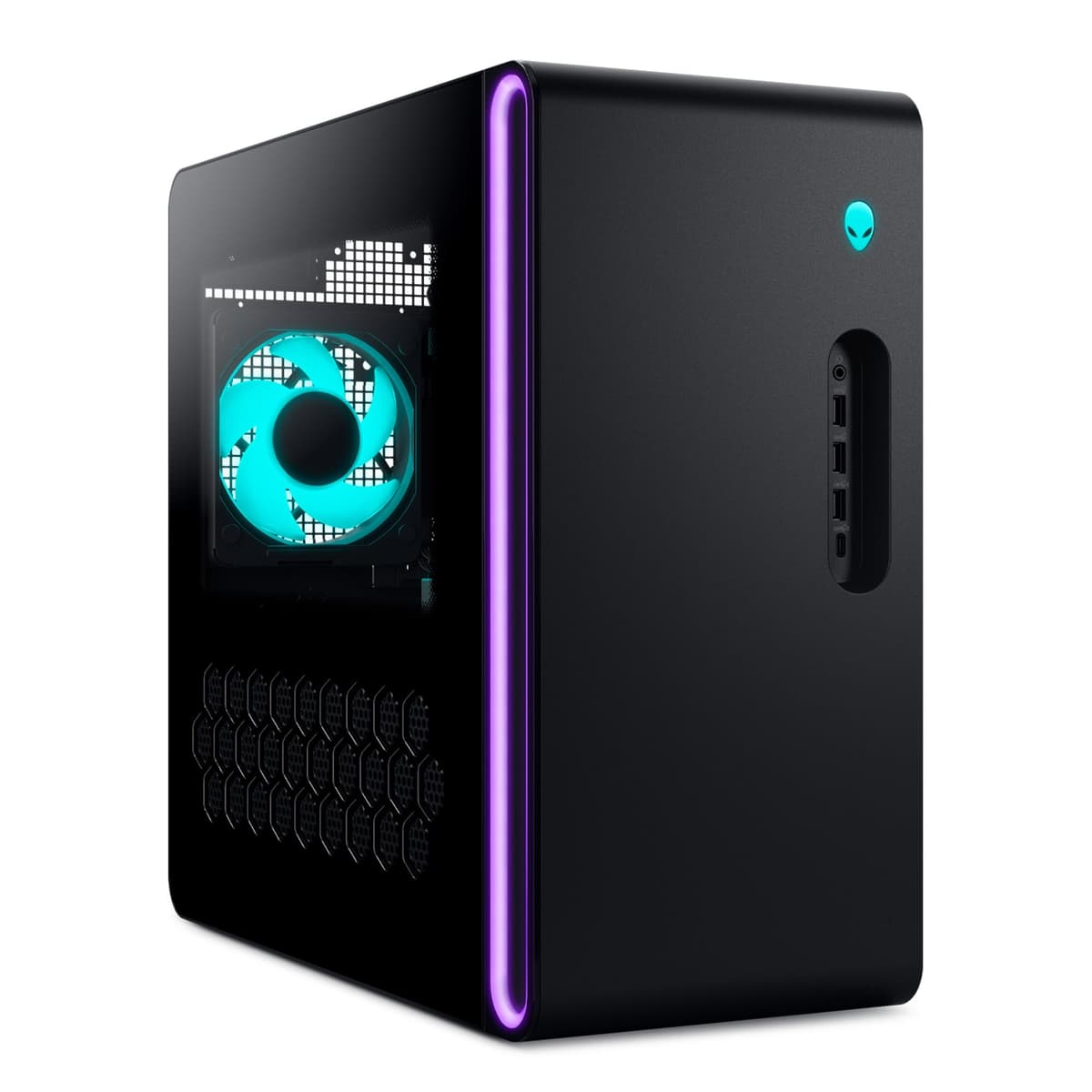 Alienware Aurora Escritorio para Juegos ACT1250 - Procesador Intel Core Ultra 7 265KF, Refrigeración Líquida, NVIDIA GeForce RTX 5060Ti, 32GB RAM DDR5, SSD de 2TB, Windows 11 Home - Panel Transparente DACT1250-7551BLK-PUS