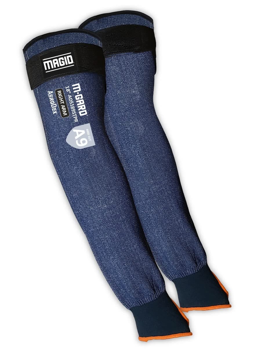 Magid M-GARD AeroDex ADS Manga resistente a cortes 13-Gauge con orificio para pulgar - Nivel A9 (30 pares) ADS229STPR-M-30-1-M
