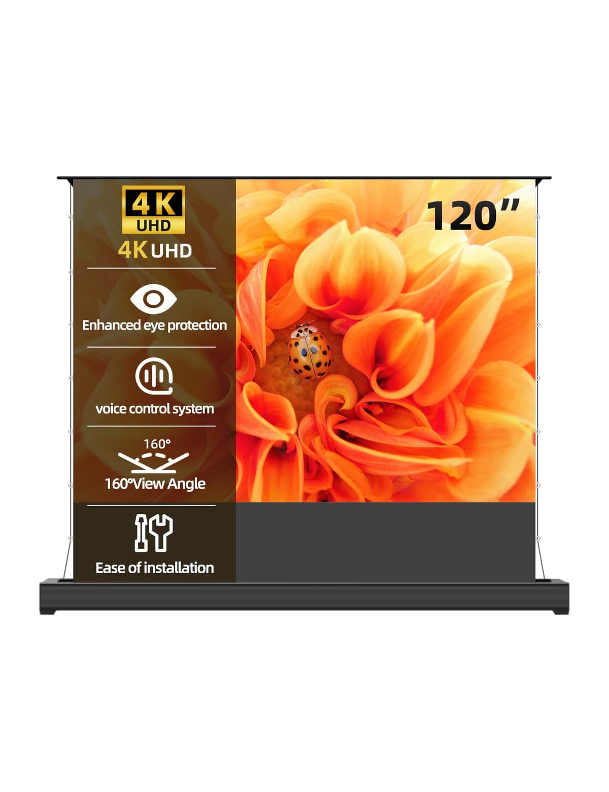 Pantalla motorizada Acmejm UST HBSI 120" (16:9) para proyector de tiro ultra corto 120 In/16:9