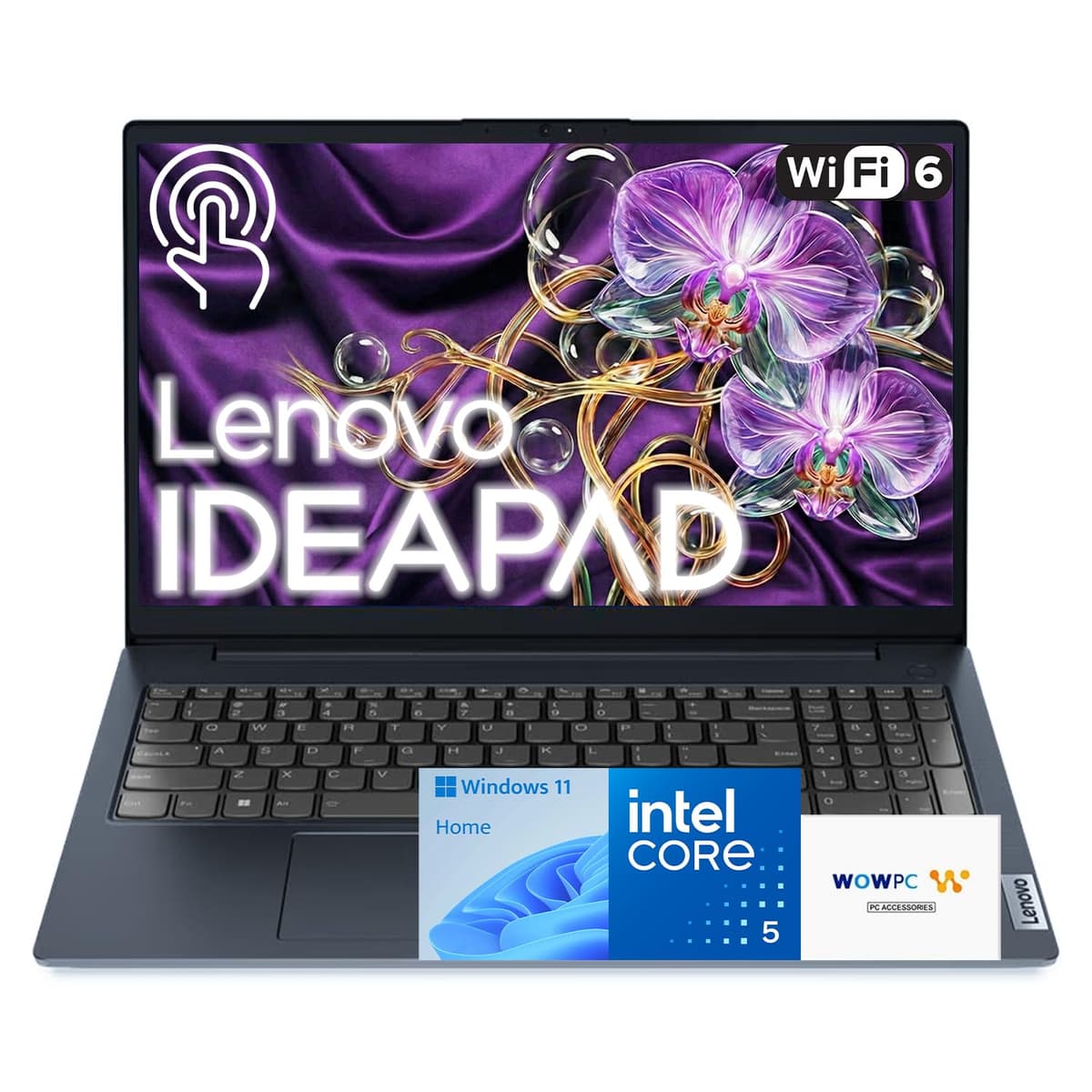 Lenovo nueva laptop Ideapad empresarial con MS Office para la web, pantalla táctil FHD de 15.6", CPU Intel i5 de 10 núcleos (rinde más que i7-1255U), 40 GB RAM, SSD 2 TB, diseño ultradelgado, Windows 11, WOWPC, sin mouse 1i