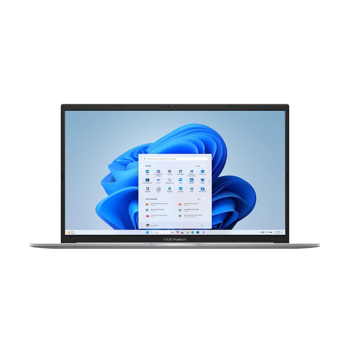 ASUS Vivobook 17 Portátil, pantalla FHD de 17.3” 60Hz, Intel Core i7-1355U, gráficos Intel Iris Xe, 16GB de memoria, 1TB de almacenamiento, Cool Silver, F1704VA-ES76