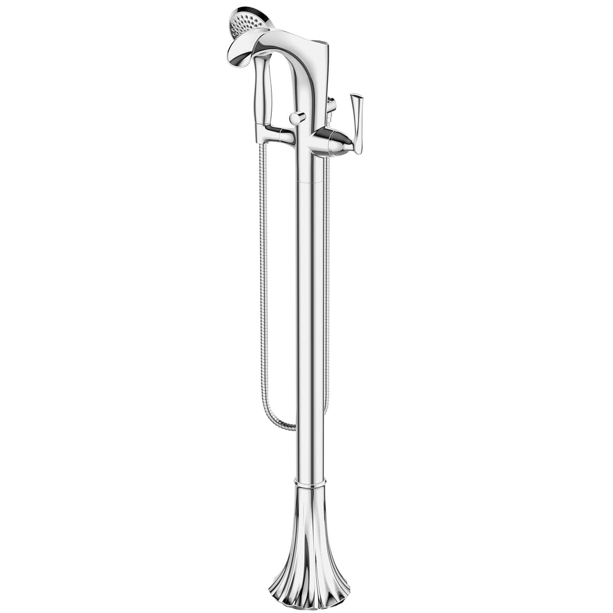 Pfister LG6-1RHC Rhen Freestanding Tub Filler con Handshower, Polished Chrome