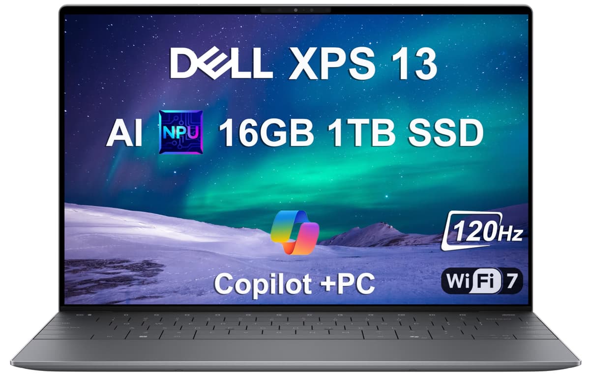 ist computers Dell XPS 13 9345 Copilot+ AI PC, 13.4" FHD+ 120Hz, Snapdragon X Plus, 16GB, 1TB, Win11 Pro