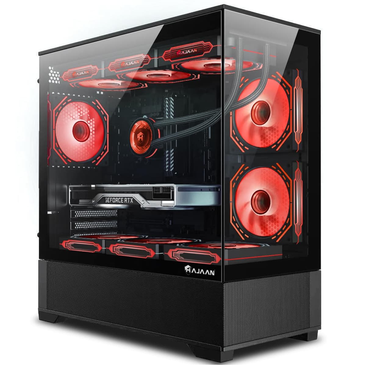 HAJAAN SuperX PC Gaming | Enfriamiento líquido | RTX 4060 8GB | Ryzen 5 5600G | 32GB DDR4 | 1TB SSD