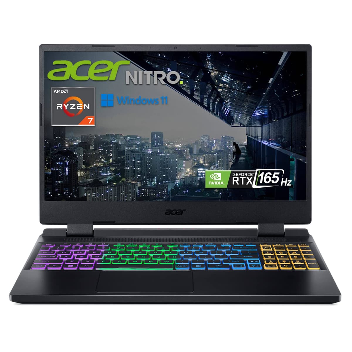 Acer Nitro 5 15.6" QHD 165Hz - AMD Ryzen 7 6800H, RTX 3070 Ti, 32GB DDR5, 2TB SSD