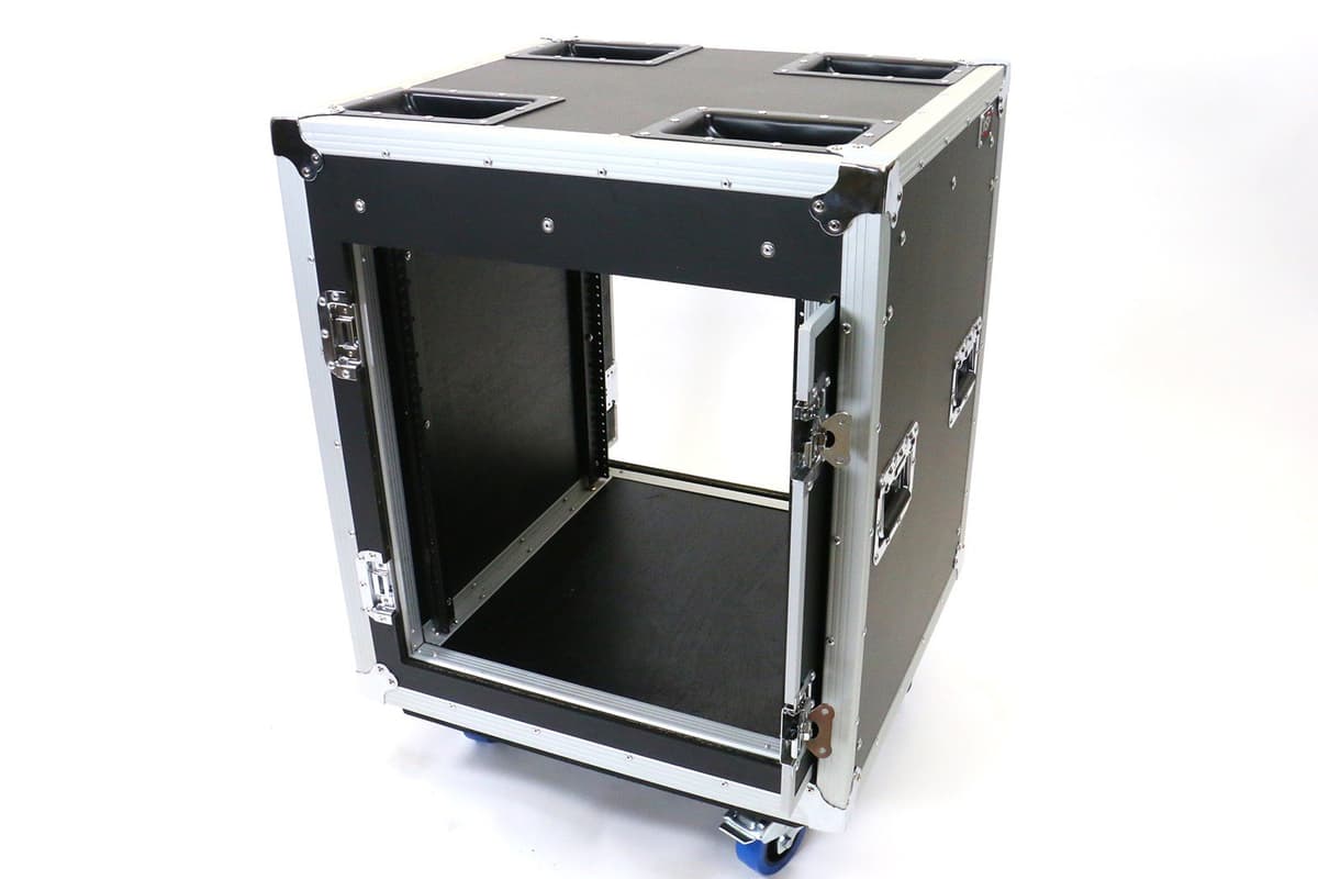 OSP TR12U-20-SR-PD Case Road | 12U Shock-Mount Rack con Puertas tipo Pocket