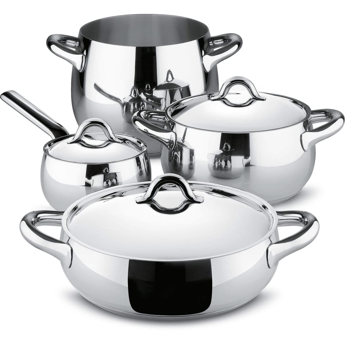 Alessi Mami juego de cocina 7 piezas SG100S7, plateado