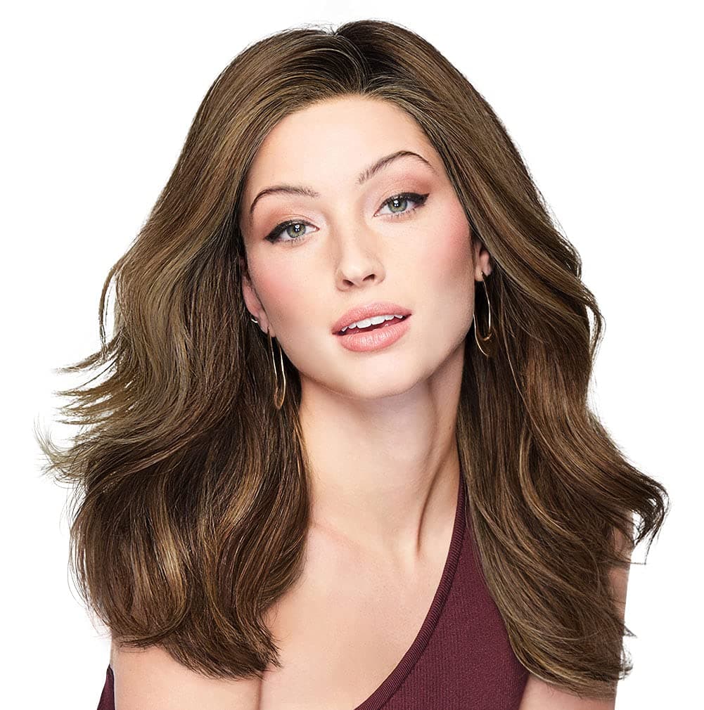Hair u wear Raquel Welch Style Society peluca larga ondulada tru2life RL6/8 Dark Chocolate, talla estándar