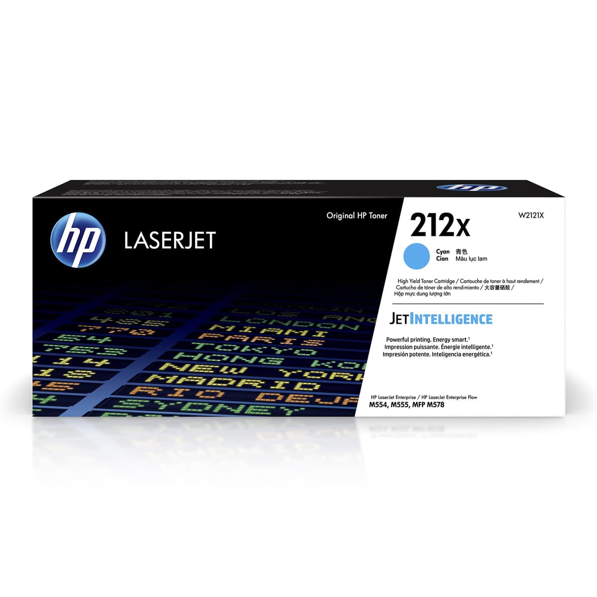 HP 212X Toner Cian de Alto Rendimiento W2121X