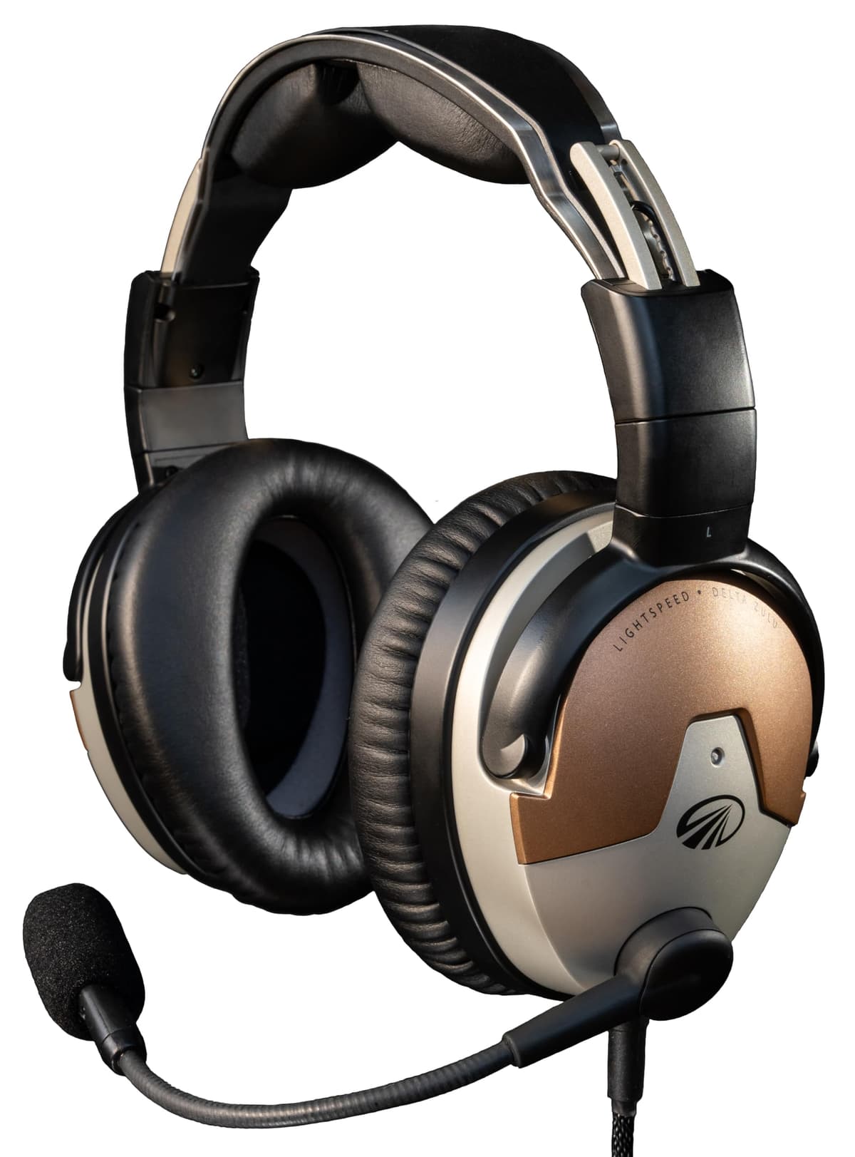 LIGHTSPEED Delta Zulu ANR - Headset Aviación Bluetooth con Monitoreo CO y EQ Personalizada (GA Dual Plugs) 4074