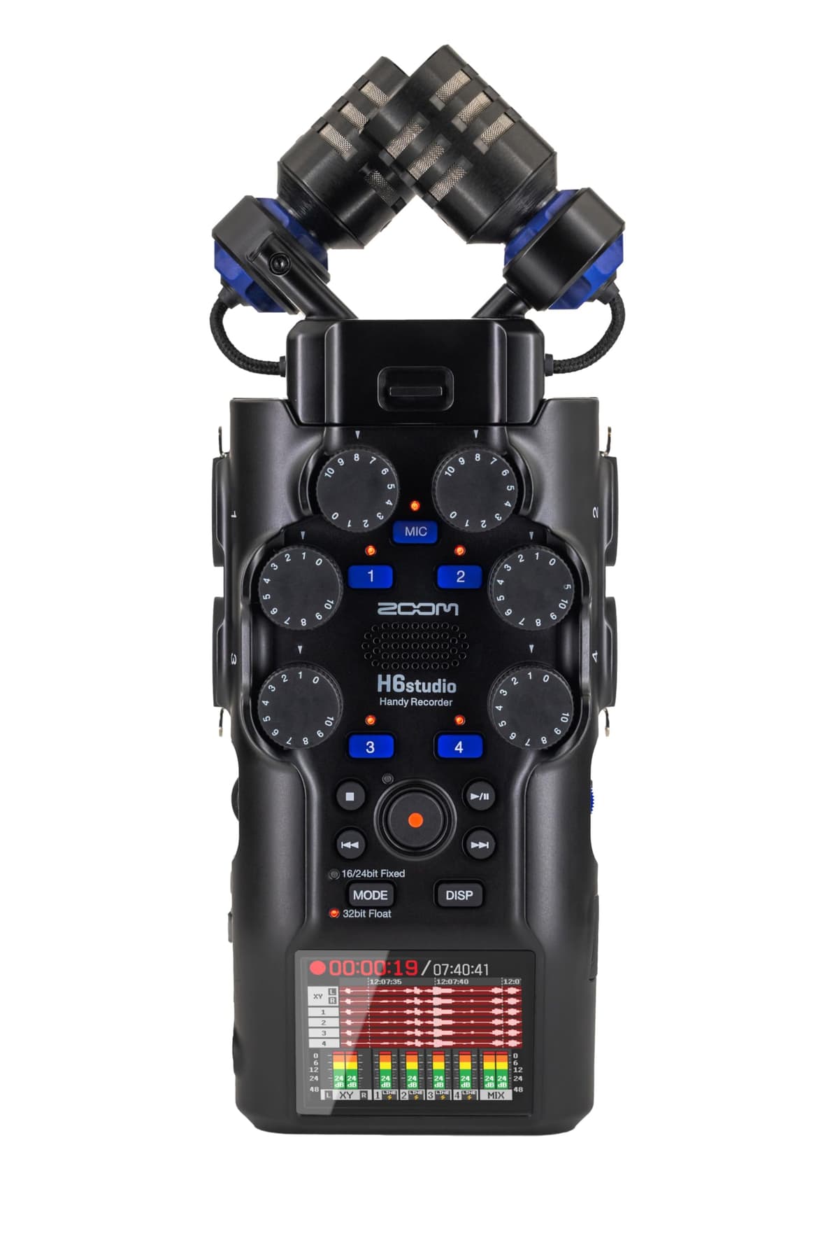 Zoom H6studio Grabadora portátil de 8 pistas 32 bits coma flotante