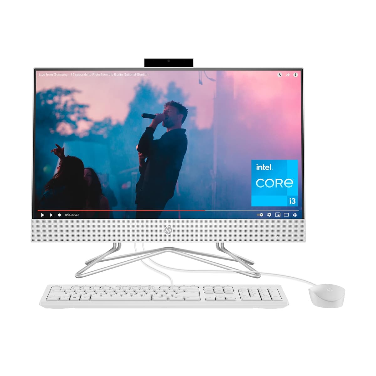 HP PC All-in-One de 24 pulgadas, pantalla FHD, Intel Core i3-1115G4, 8 GB SDRAM, 256 GB SSD, Intel UHD Graphics, Windows 11 Home, 24-df1000 (2024) A14MHAA#ABA