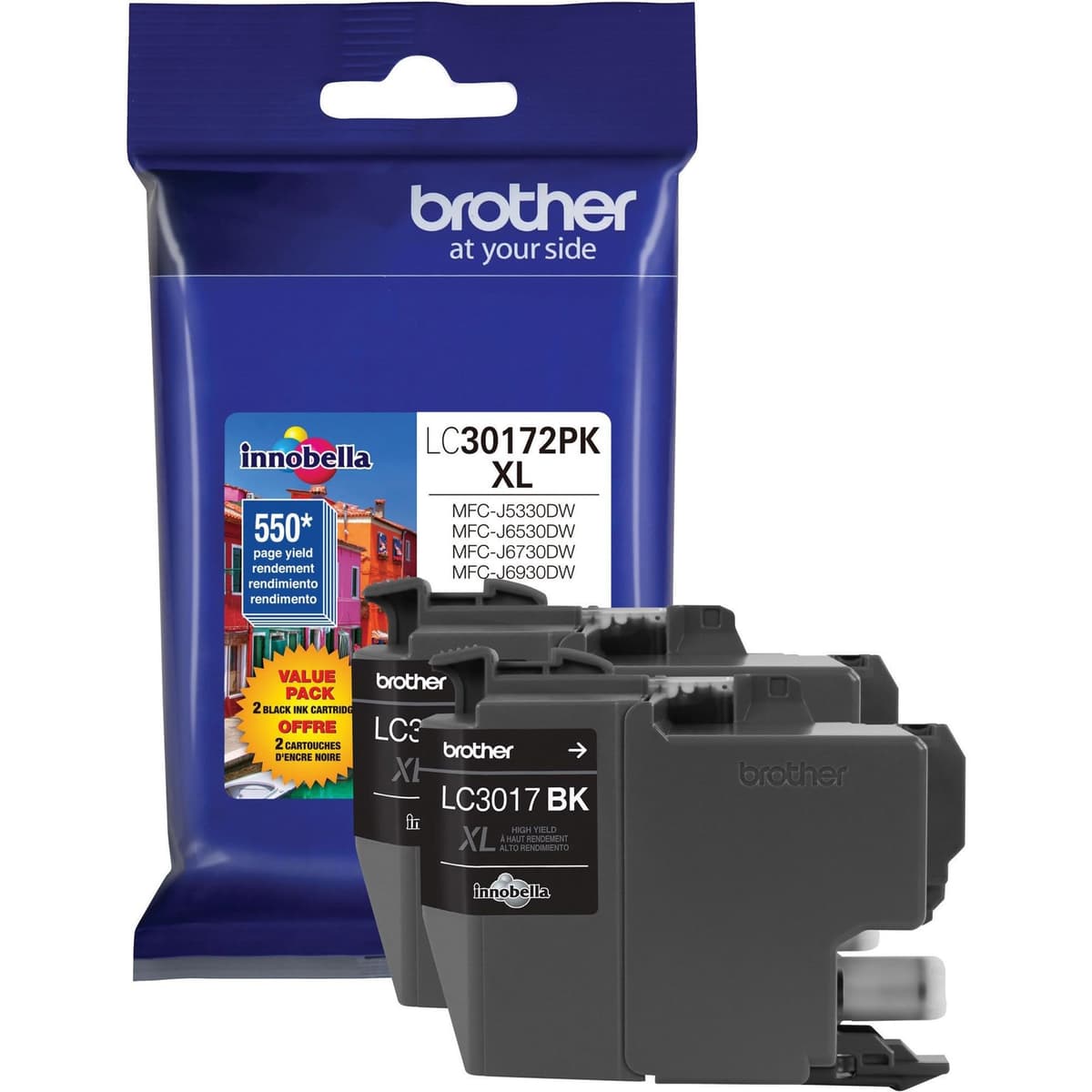 Brother Cartucho de Tinta LC30172PK Negro High Yield XL Pack de 20 (40 unidades totales)