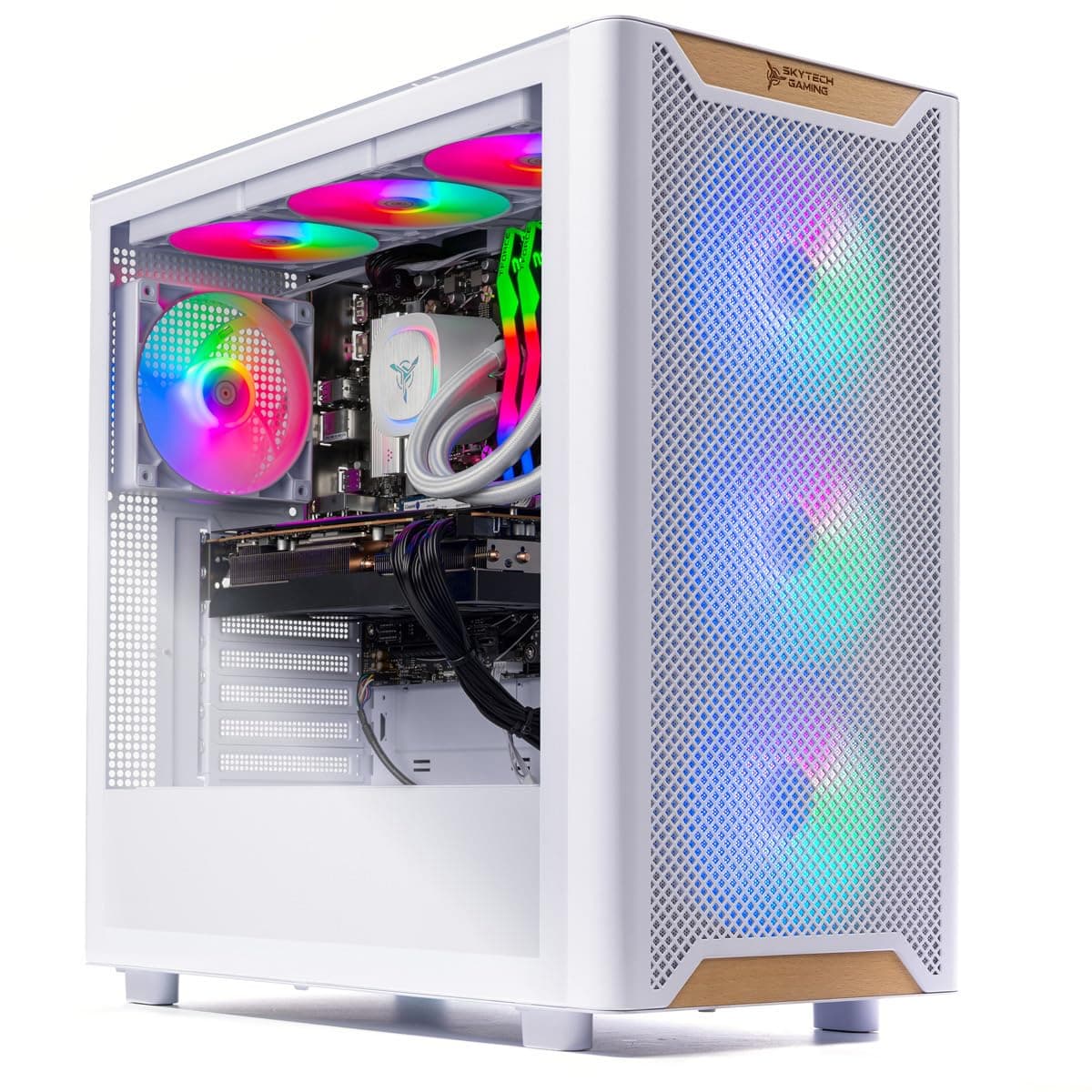 Skytech Chronos 3 Desktop PC - Intel i7-14700F, RTX 5060 Ti 16GB, 1TB NVMe, 16GB DDR5 5200, 360mm AIO, 850W, Wi-Fi, Windows 11 ST-CHRONOS3-2079-W-AM