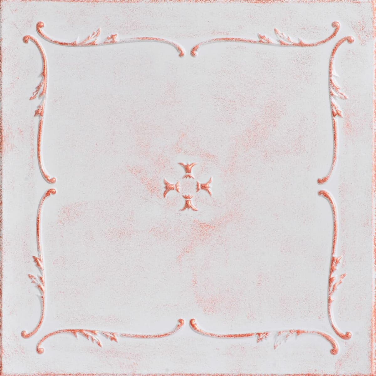 Baldosa de techo espuma À LA MAISON R05 Spring Buds (384 sq. ft./Case), Pack 144, White Washed Copper r05wwc-144
