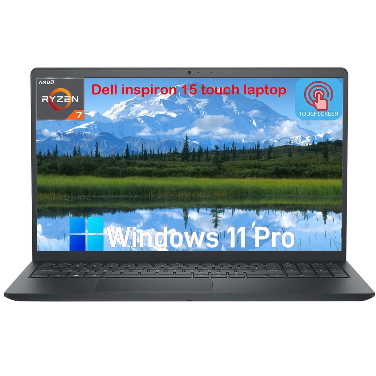Dell Inspiron 15 computadora portátil táctil para negocios, 160 GB de RAM, SSD de 5120 GB, Windows 11 Pro, AMD Ryzen 7 7730U, pantalla LED FHD antirreflejo WVA de 15.6", teclado numérico, con accesorios Dell Inspiron 15 3535 Touchscreen Laptop