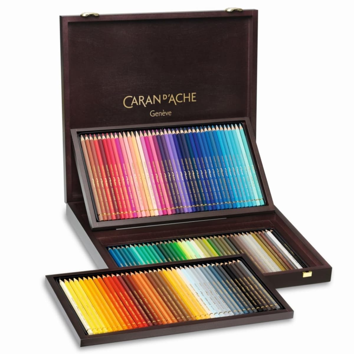 Caran d'Ache Pablo Set de 120 lápices de colores en estuche de madera 666.920