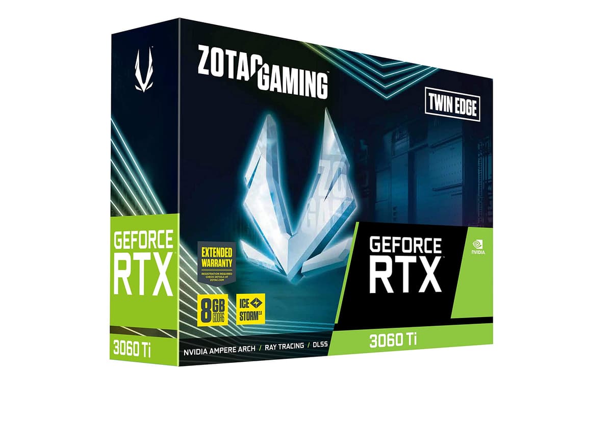 ZOTAC Gaming GeForce RTX 3060 Tarjeta de Video Ti Twin Edge LHR 1