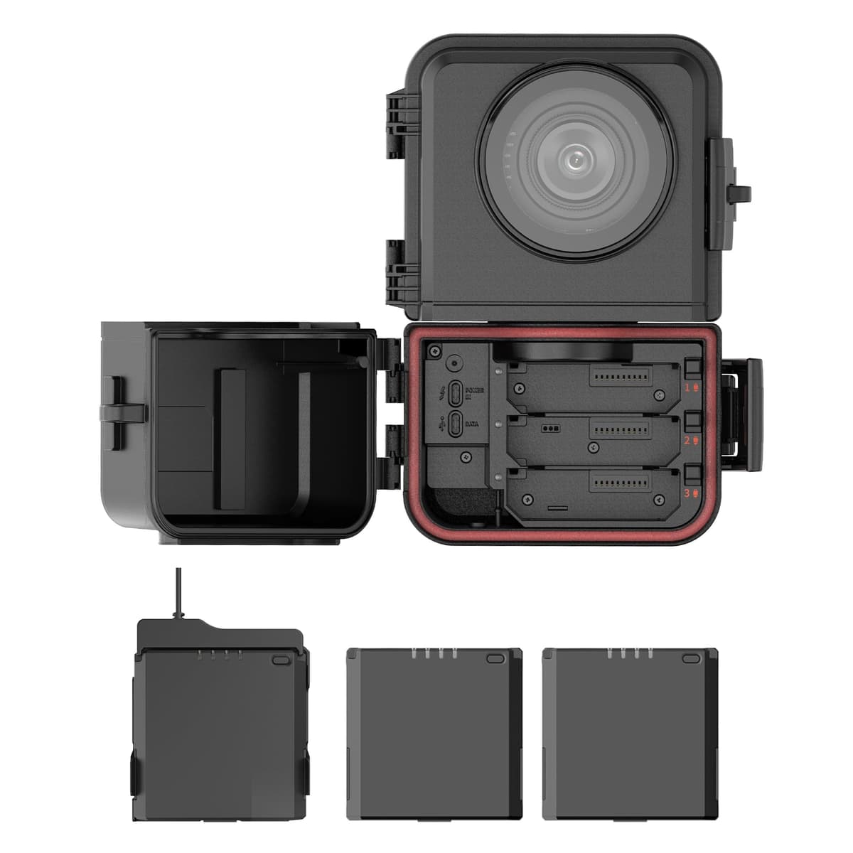Brinno BCC5000 Cámara Time Lapse 4K para construcción + Kit de batería APB1000, IP65, control Bluetooth BCC5000+APB1000