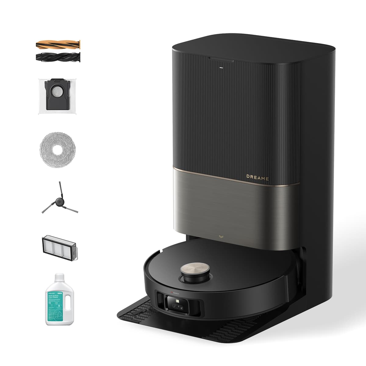 DREAME X50 Ultra Robot Vacuum y Mop con Auto-Empty y Auto-Limpieza de Mopa (Negro) RLX85CE-1