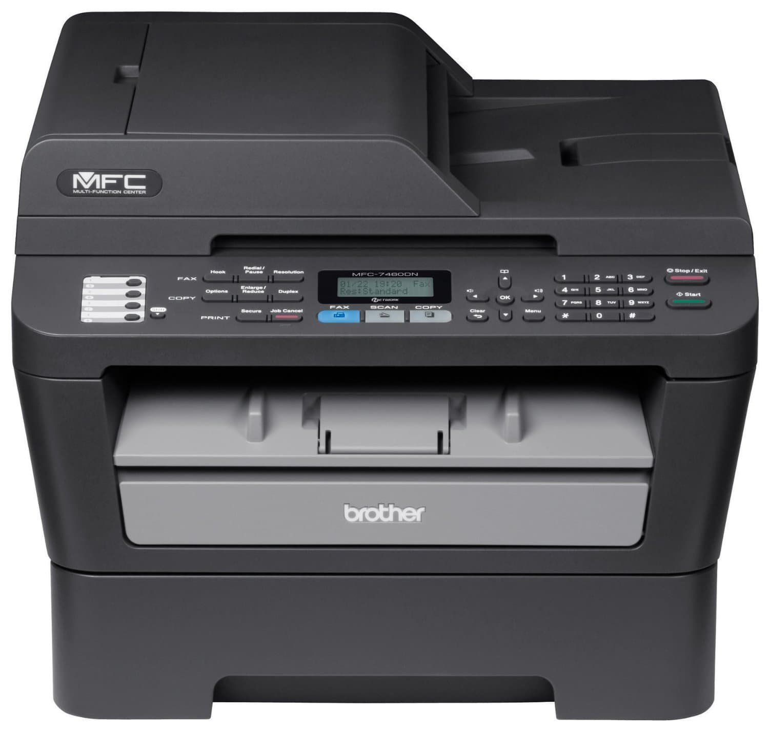 Brother MFC-7460DN Multifunción Láser Monocromo con Ethernet, Escáner, Copiadora y Fax