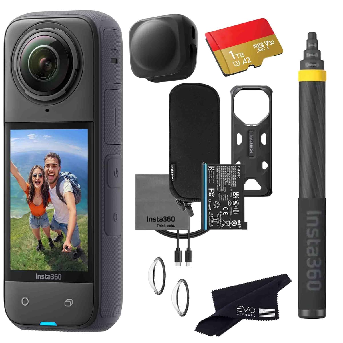 Insta360 X4 Bundle Selfie Stick Extendido 3m 8K 360 HDR Cámara Acción Impermeable X4_Extended SELFIE-STICK_LC_GB