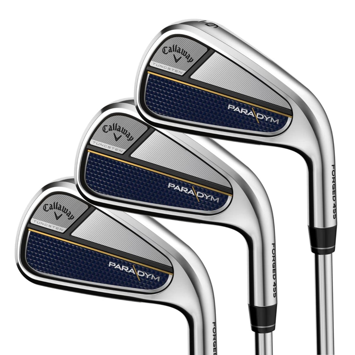 Callaway Paradym Juego de Hierros 2023 para diestros, Grafito, Stiff, 4-PW, AW 4H892541Y3006
