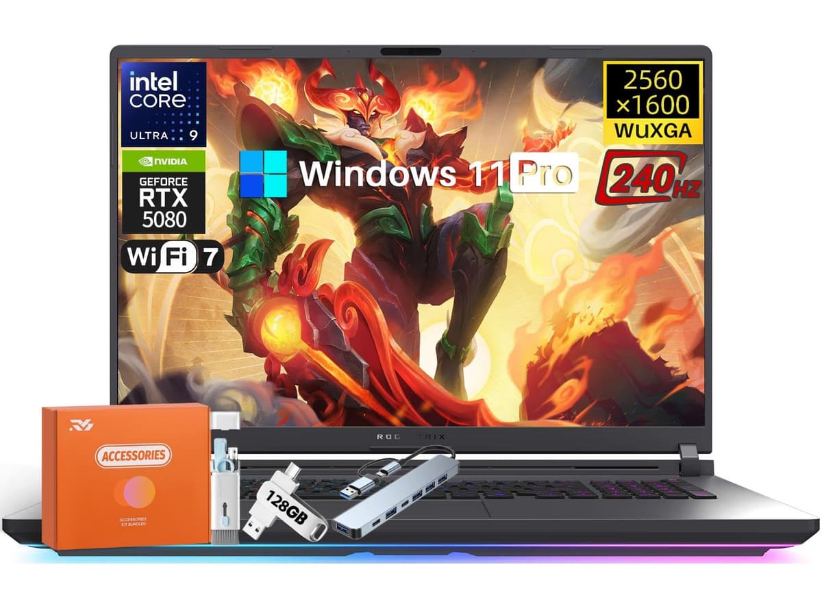 ASUS ROG Strix G18 2025 Gaming Laptop con Intel Ultra 9 275HX y NVIDIA RTX 5080 G815LW-G18.U95080