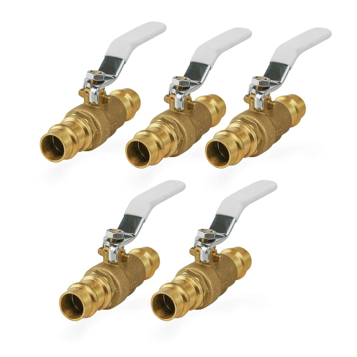Válvula de bola Premium Midline 932VLV003-5 con conexiones de 3 in., latón (Pack de 5)