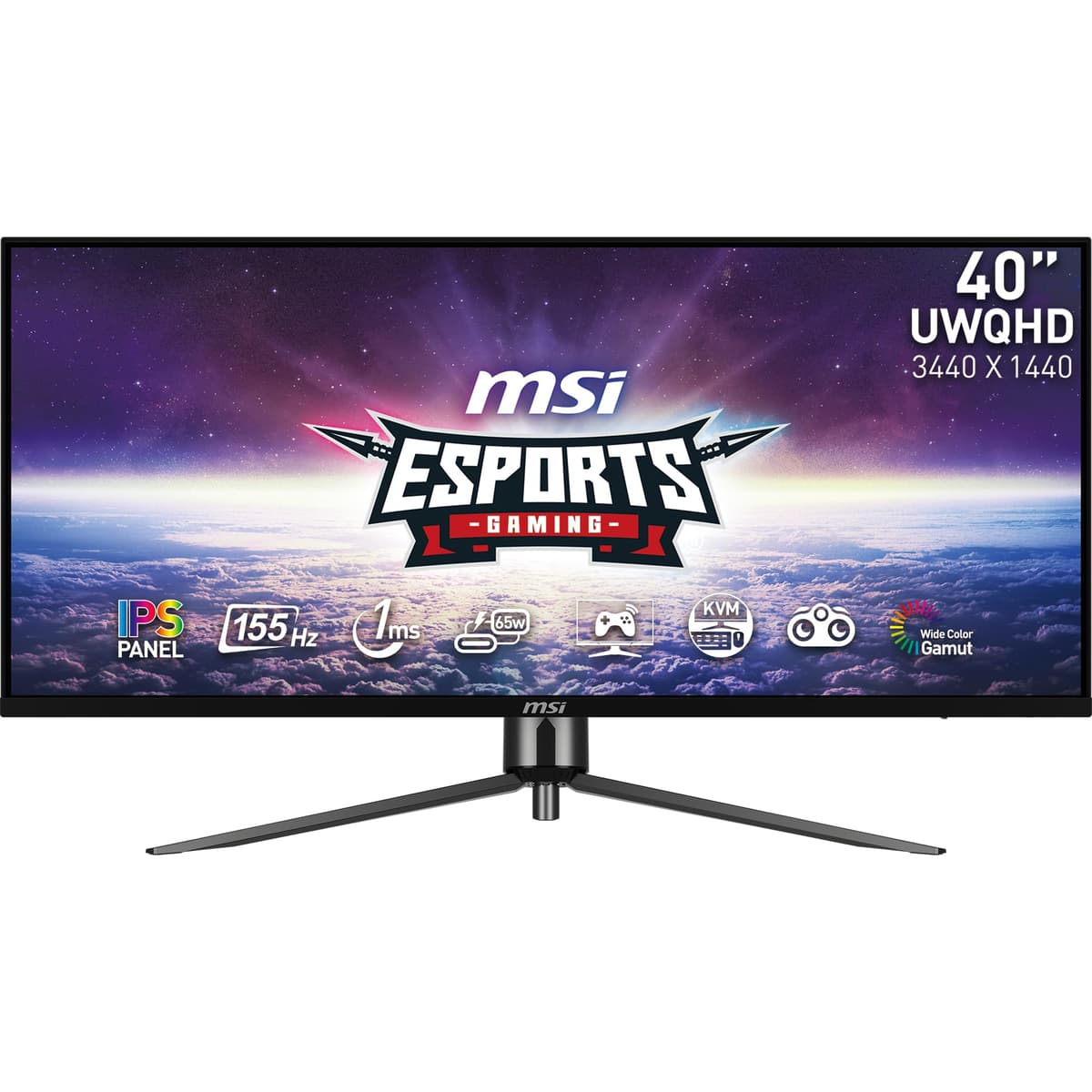 msi MAG401QR 40" UWQHD Gaming Monitor 3440x1440 155Hz IPS
