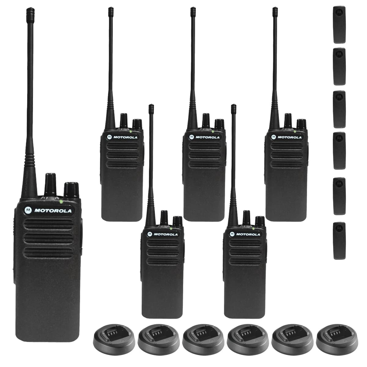 Pack 6 Motorola CP100D Radio Portátil Analógica UHF 16 Canales 4W (403-480MHz) - Sin Pantalla CP100DUA_EDIR_4