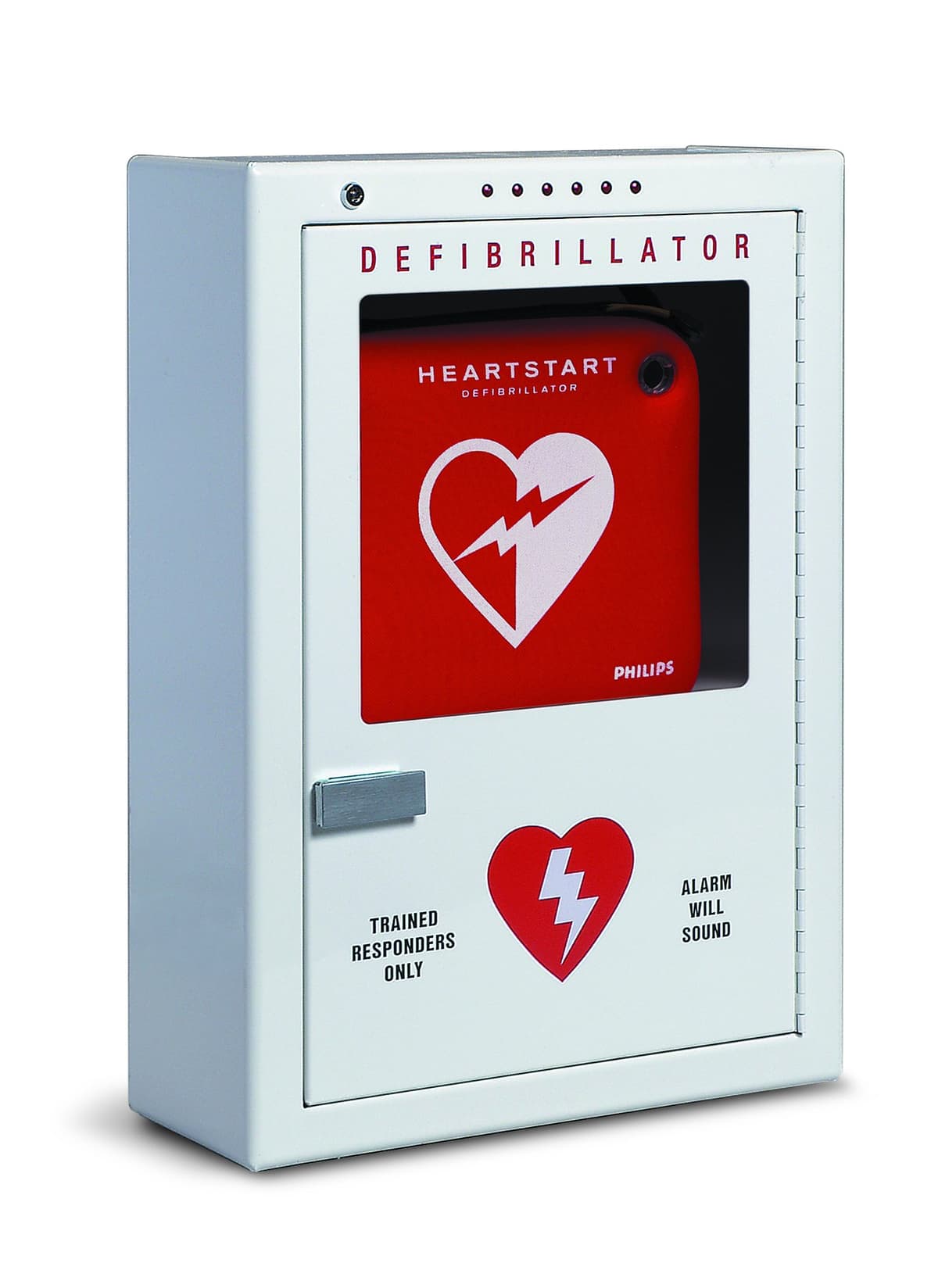 Philips HeartStart PFE7024D Gabinete mural premium para DEA, 16" x 22.5" x 6", beige