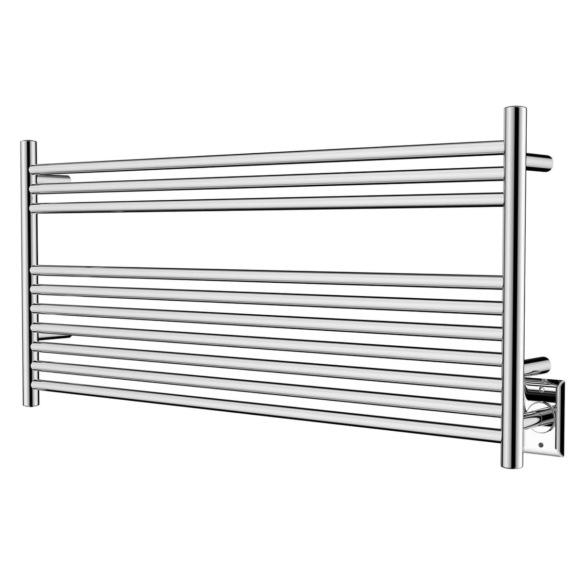 Calentador de Toallas HEATGENE 10 Barras Secatoallas Montado en Pared Enchufable Calefactor de Toallas de Baño - Pulido Espejo R64154P