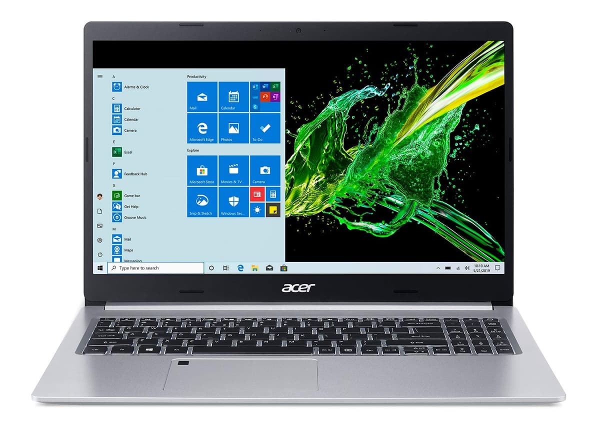 acer Aspire 5 A515-55-75NC - Laptop 15.6" FHD, Intel i7-1065G7, 8GB, 512GB NVMe, Wi-Fi 6, Lector de Huellas NX.HSPAA.005