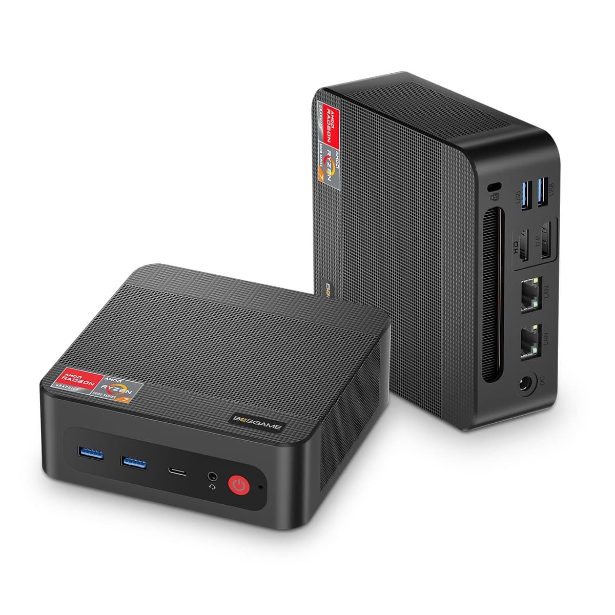 BOSGAME P4 Mini PC Ryzen 7 5825U, 32GB RAM, 1TB SSD, Triple 4K, WiFi 6E, Dual 2.5GbE LAN