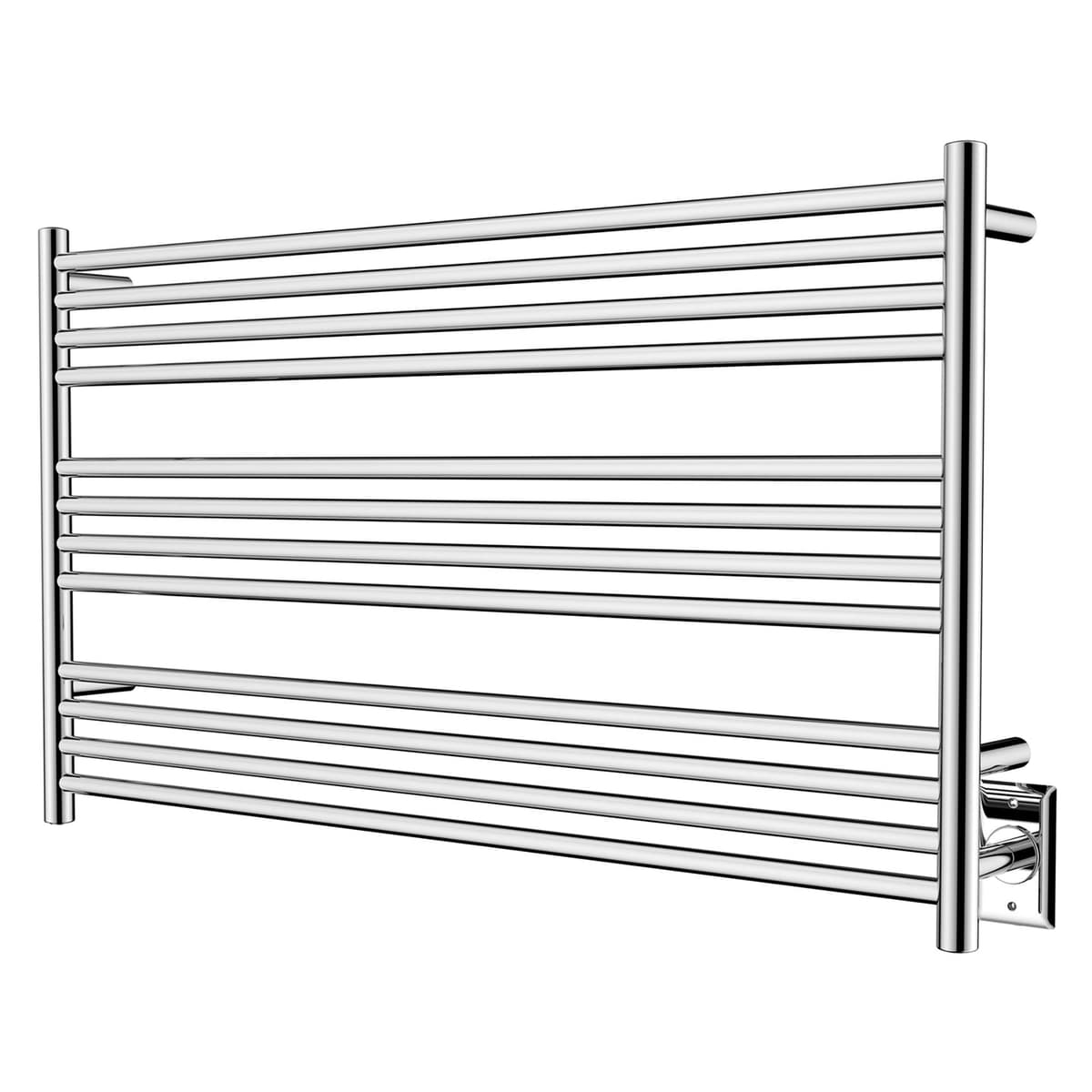 HEATGENE Toallero Calentador 12 Barras Montado En Pared Enchufable Pulido Espejo R64155P