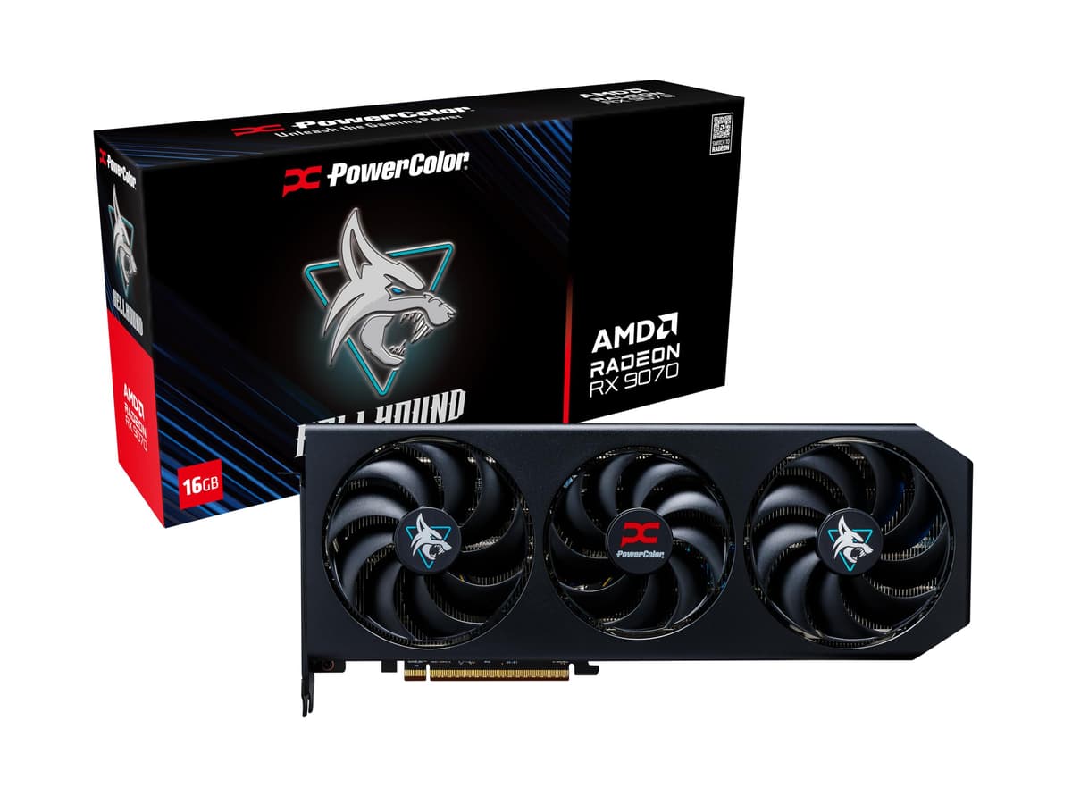 PowerColor Hellhound AMD Radeon RX 9070 16GB GDDR6 RX9070 16G-L/OC