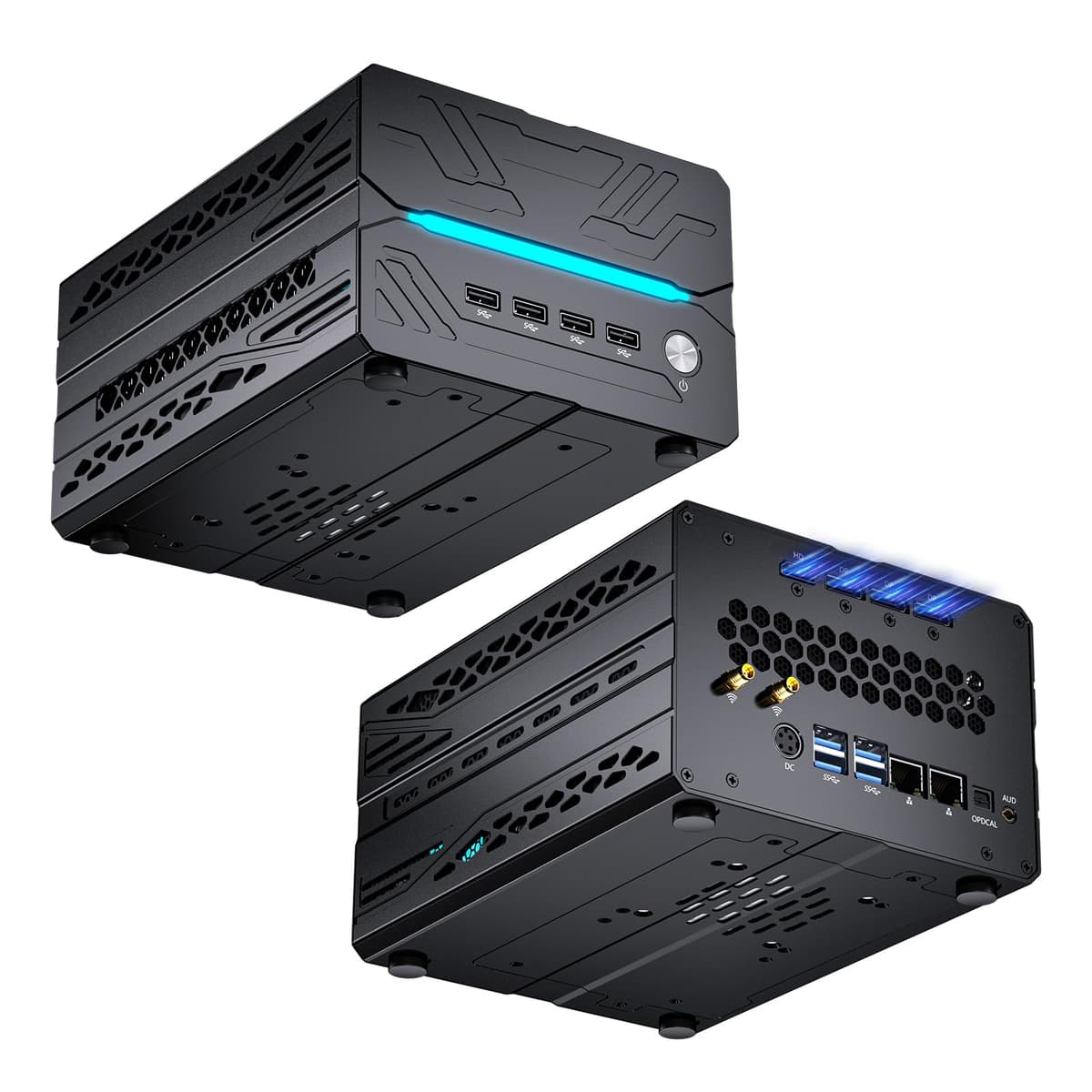 Kinupute Mini PC Gaming i9-14900F, 64GB DDR5, 4T M.2 PCIe4.0 + 4T SATA, RTX5060Ti 8GB, Win-11 Pro
