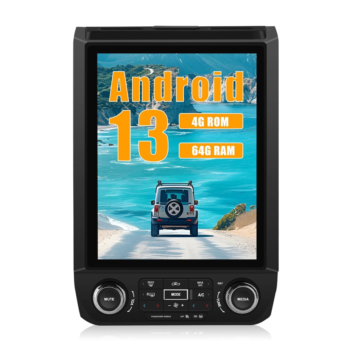 Junsun Radio Estéreo para Auto 4+64G para Ford F150 2015-2021 con Sistema de Audio Bang & Olufsen (B&O) Android 13 CarPlay Inalámbrico Android Auto DSP Bluetooth GPS Navegación