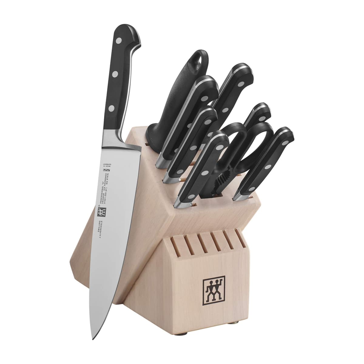 ZWILLING Professional "S" Juego de 10 cuchillos con bloque - Blanco 35684-210