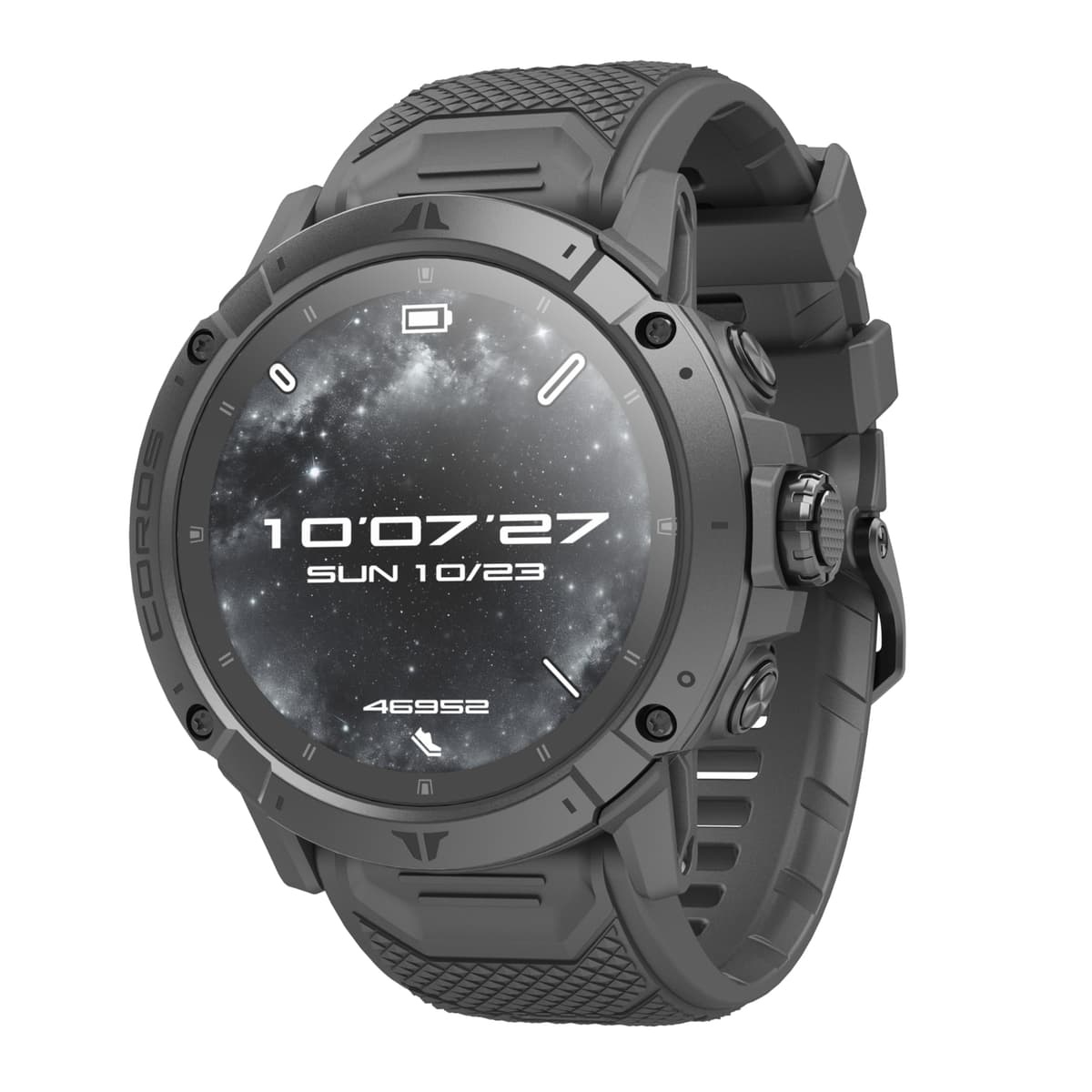 COROS VERTIX 2S Reloj GPS para Aventura, 40 Días de Batería, Navegación GPS con Mapas Offline Globales, Planificador de Rutas, Monitor de Ritmo Cardíaco, Escalada en Roca, Esquí, Correr, Ciclismo - Negro Espacial B19S