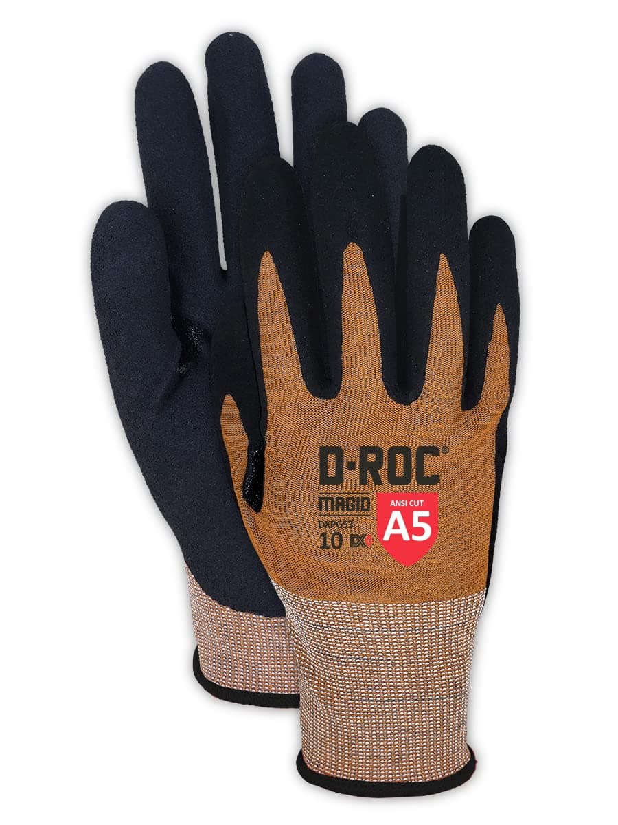 MAGID D-ROC DXPG53 Guante recubierto VersaTek A5, 72 pares, Talla 8/M DXPG538