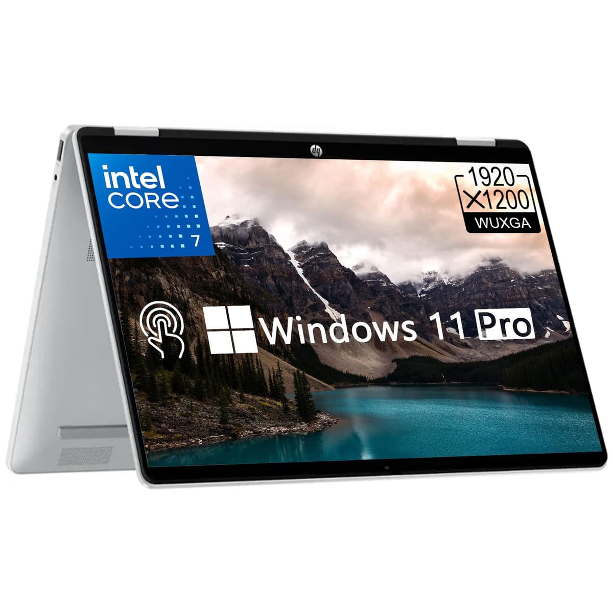 HP OmniBook 5 Flip 2 en 1 para negocios - Laptop táctil 14" 2K - Intel Core 7 - 16 GB LPDDR5 RAM - 1 TB SSD - Cámara IR 5 MP | Wi-Fi 6E | Microsoft Copilot | Windows 11 Pro - Plata Glaciar HP OmniBook 5 Flip Laptop