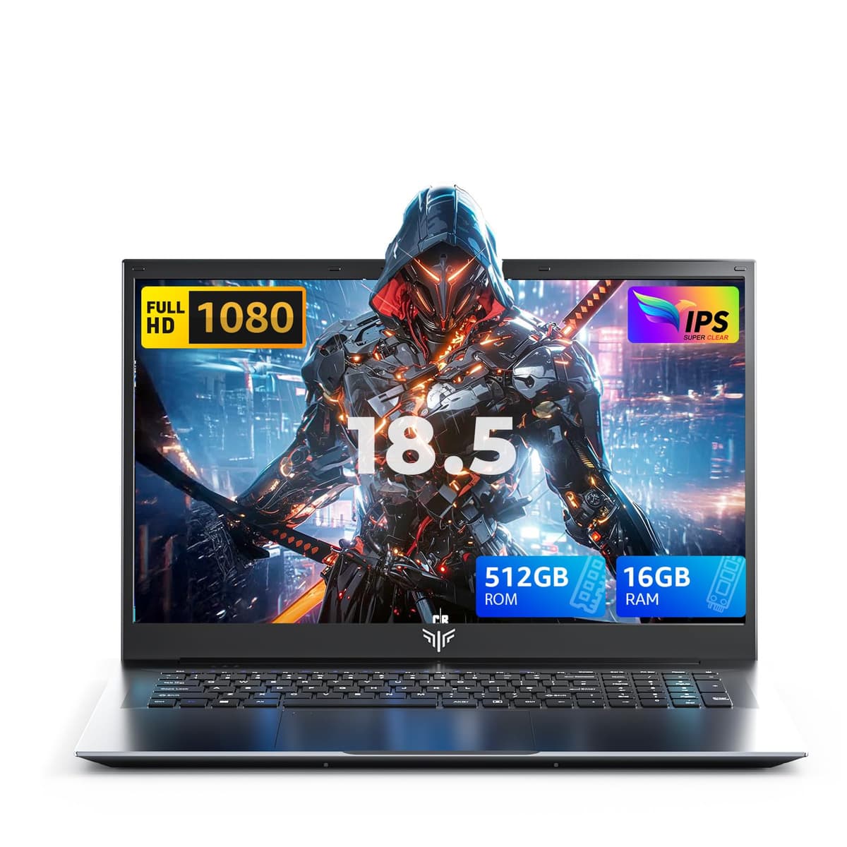 KAIGERR Laptop de 18.5 pulgadas, Laptop 2026, 16GB RAM 512GB SSD SATA, Procesador Intel N150 (hasta 3.6GHz), Computadora portátil, Pantalla FHD 1080 para negocios y estudiantes, Batería 8000mAh, Wi-Fi AX18