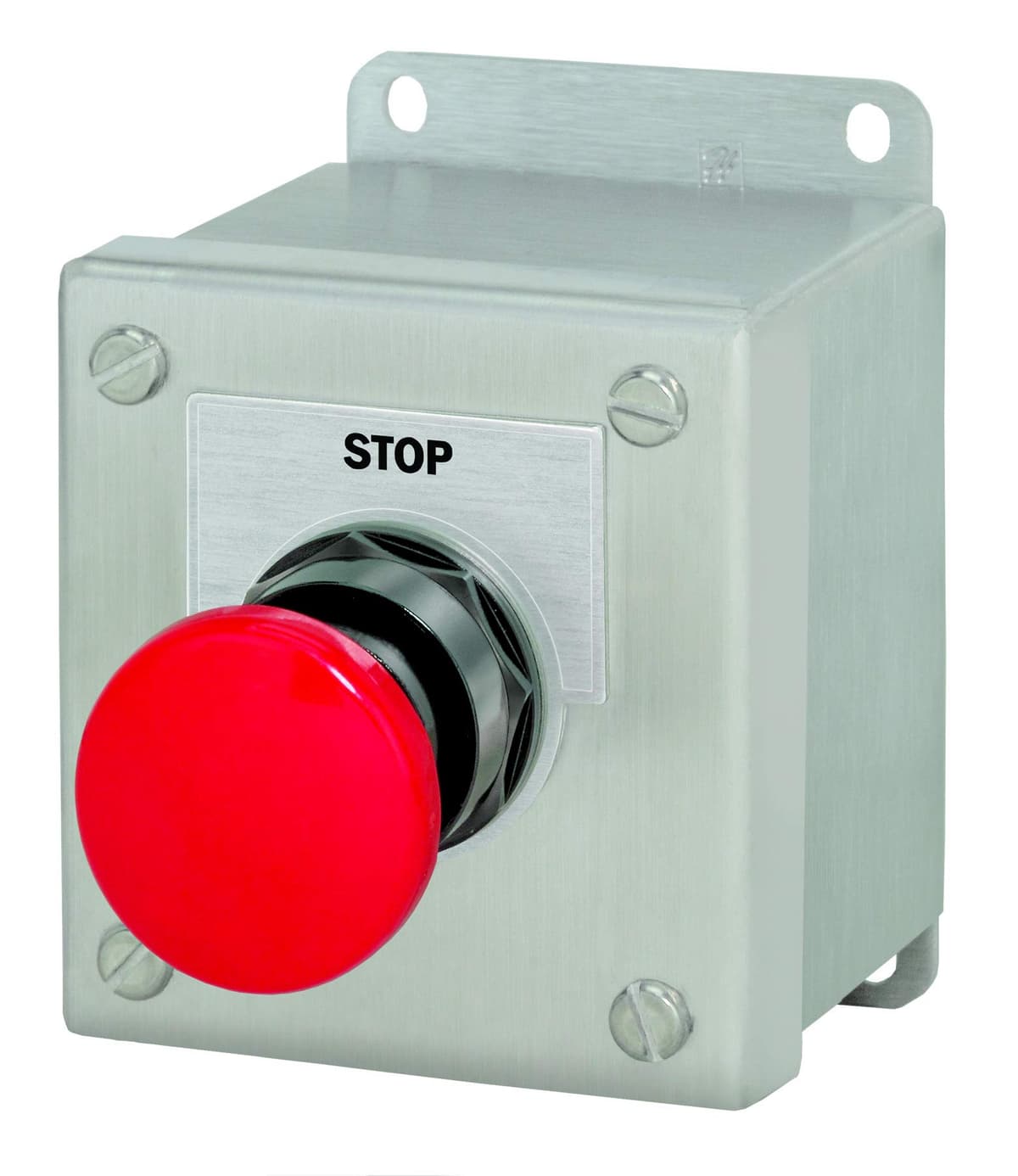 Siemens 52C104S Pulsador STOP en gabinete acero inoxidable, NEMA 4X, 1NO+1NC, hasta 600V