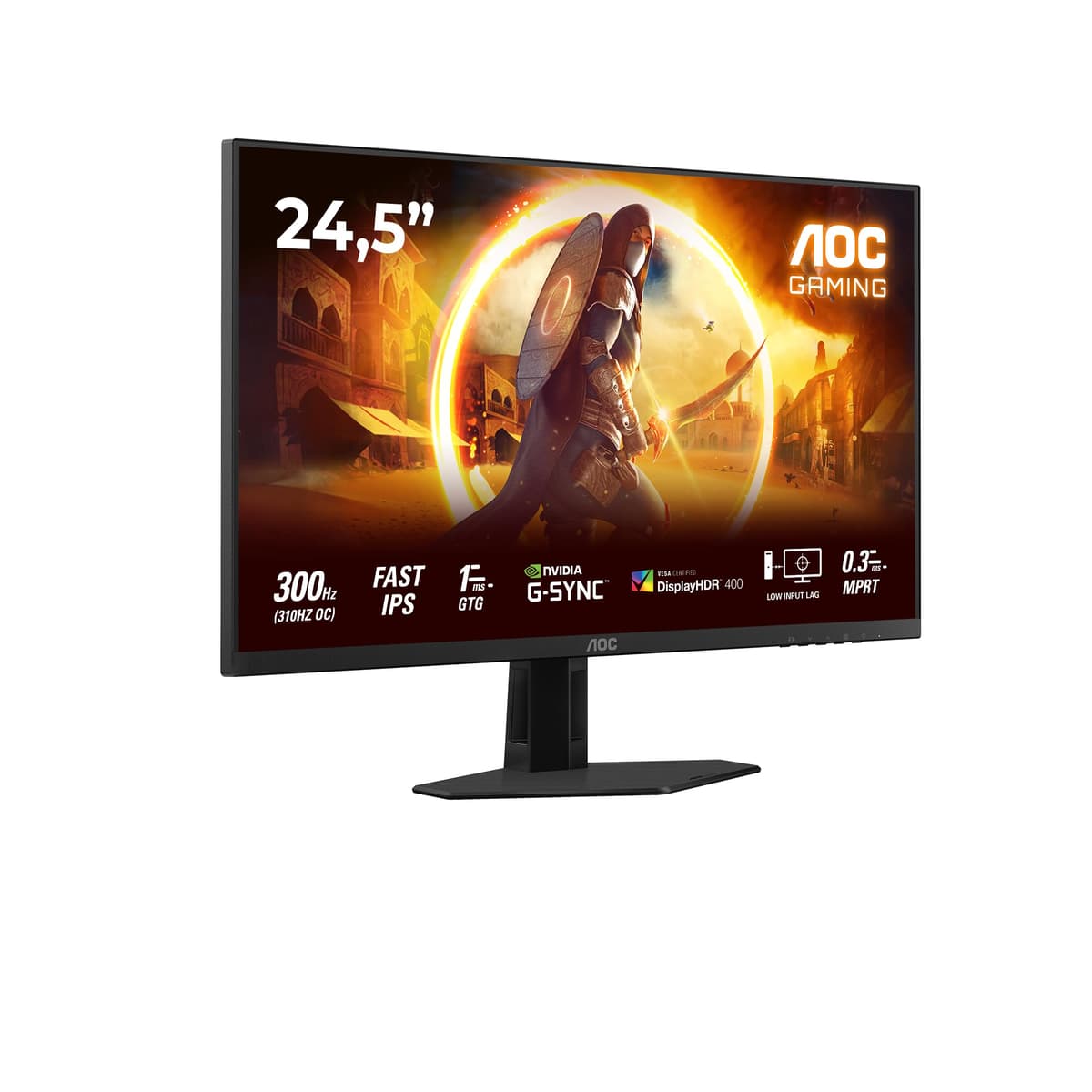 AOC Re Monitor de Computadora 62,2 cm (24,5") 1920 x 1080 píxeles, W129158777 ((24, 5) 1920 x 1080 píxeles Full HD LED Negro, Rojo) 25G4SRE